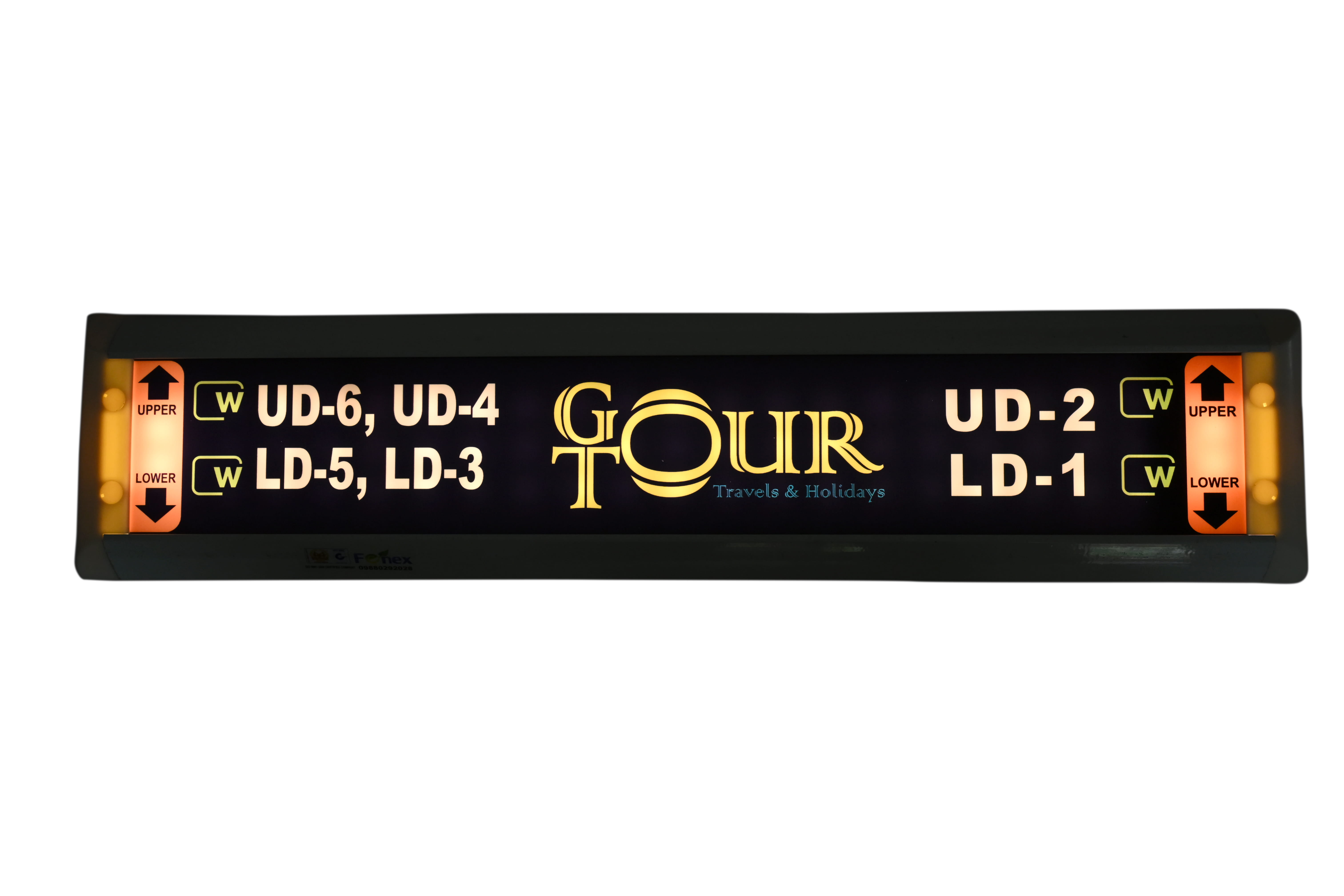 LED SEAT NUMBERING PLATES